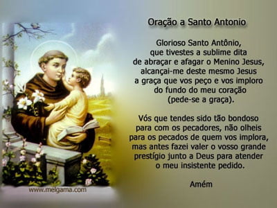 oração dia de santo antônio